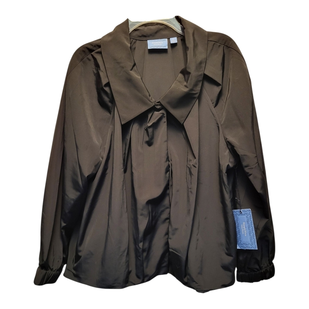 NWT Simply Vera Vera Wang Black Lightweight Jacket - Size XL